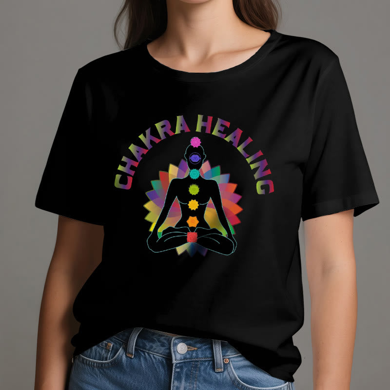 T-shirt Olivenorma pour la guérison des chakras, le Reiki, le yoga et la méditation