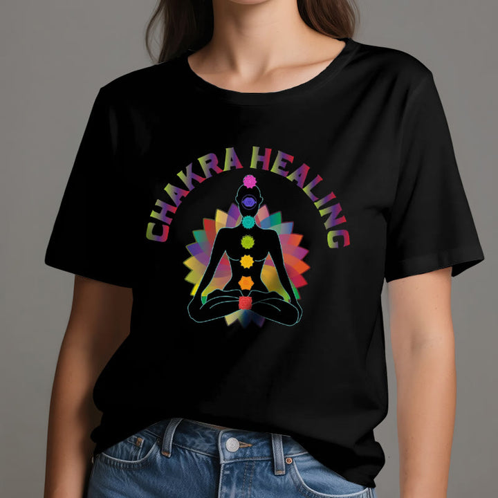 T-shirt Olivenorma pour la guérison des chakras, le Reiki, le yoga et la méditation