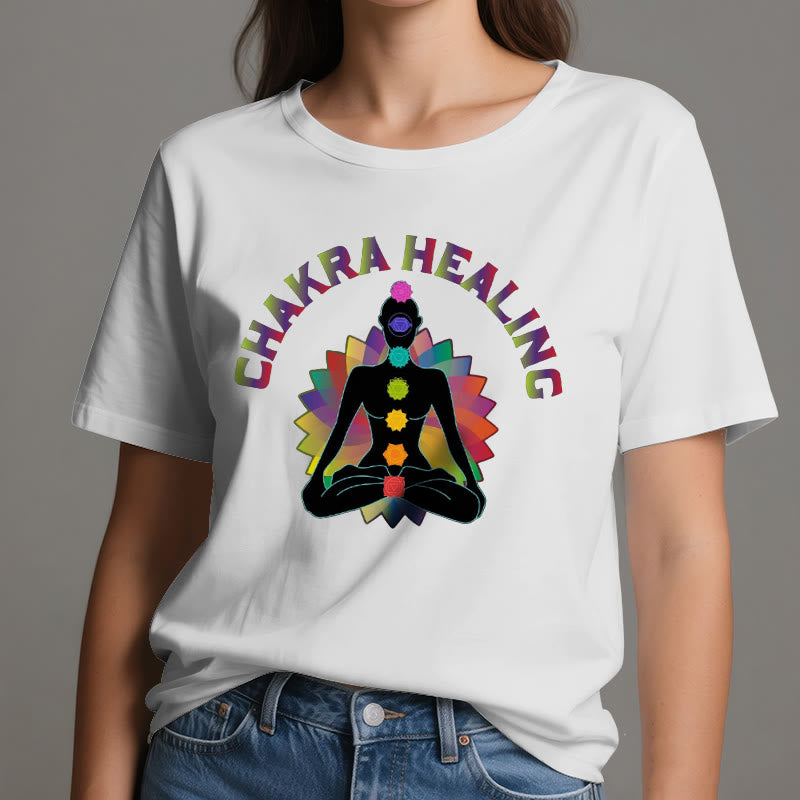 T-shirt Olivenorma pour la guérison des chakras, le Reiki, le yoga et la méditation