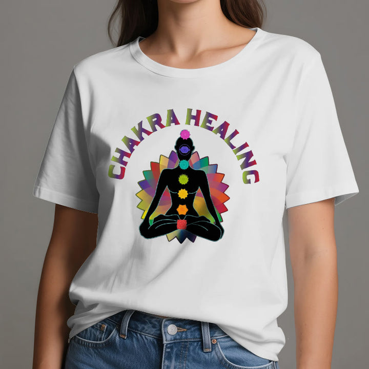 T-shirt Olivenorma pour la guérison des chakras, le Reiki, le yoga et la méditation