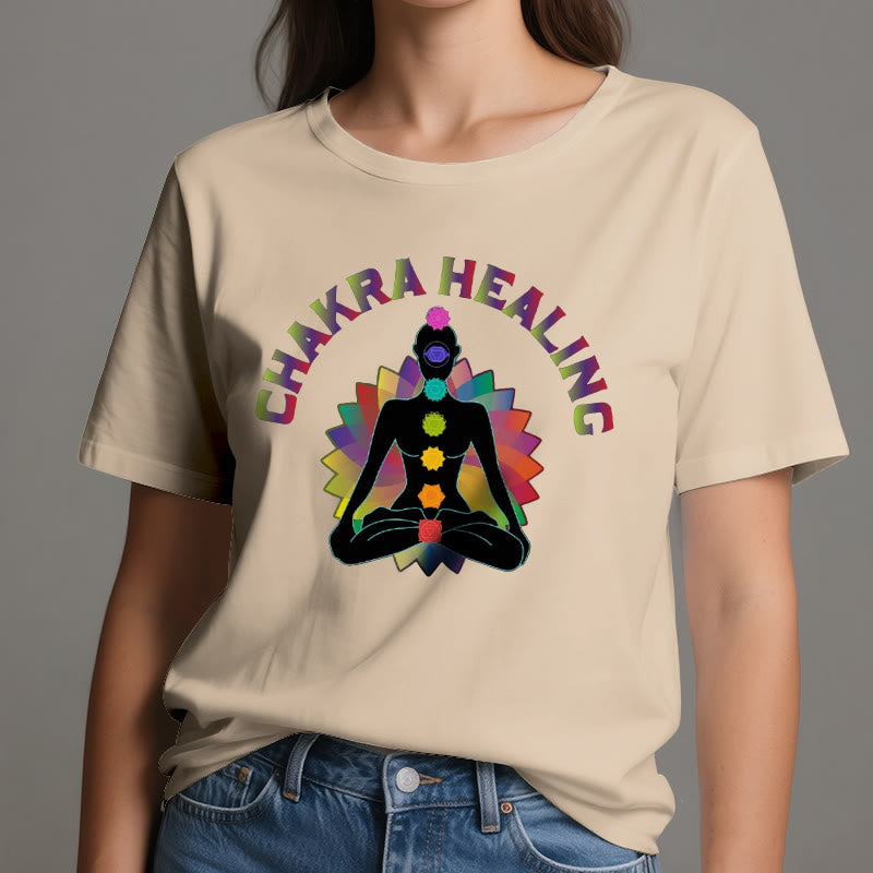 T-shirt Olivenorma pour la guérison des chakras, le Reiki, le yoga et la méditation