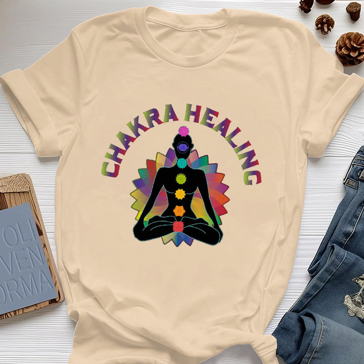 T-shirt Olivenorma pour la guérison des chakras, le Reiki, le yoga et la méditation