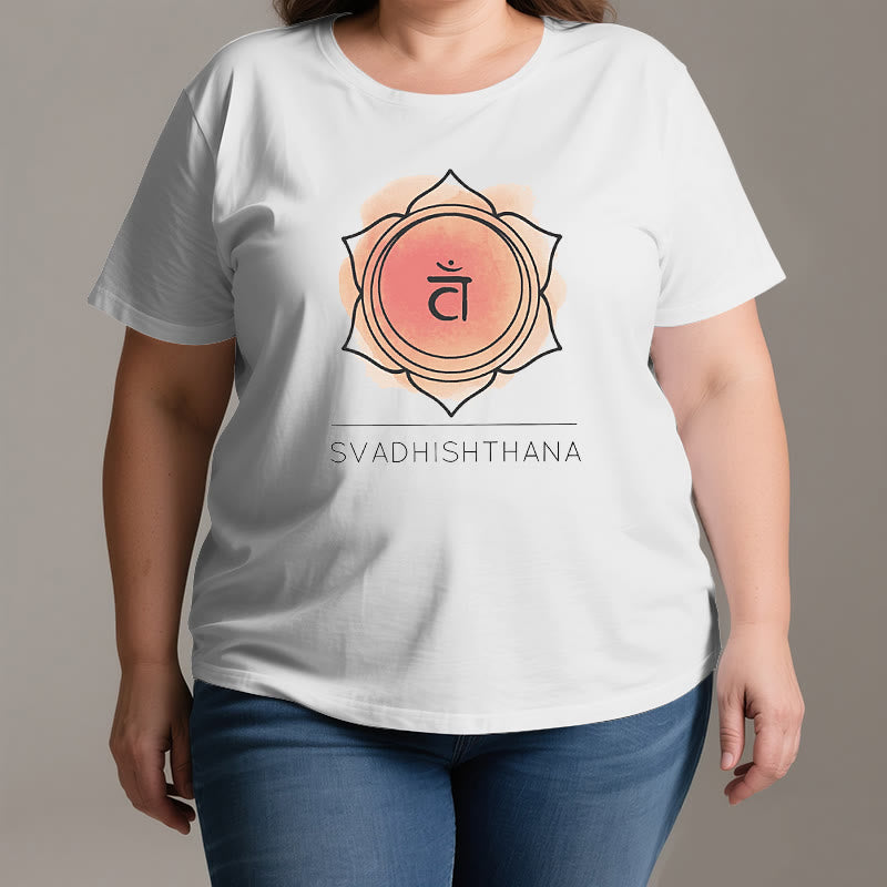T-shirt de yoga orange Olivenorma pour le chakra sacré
