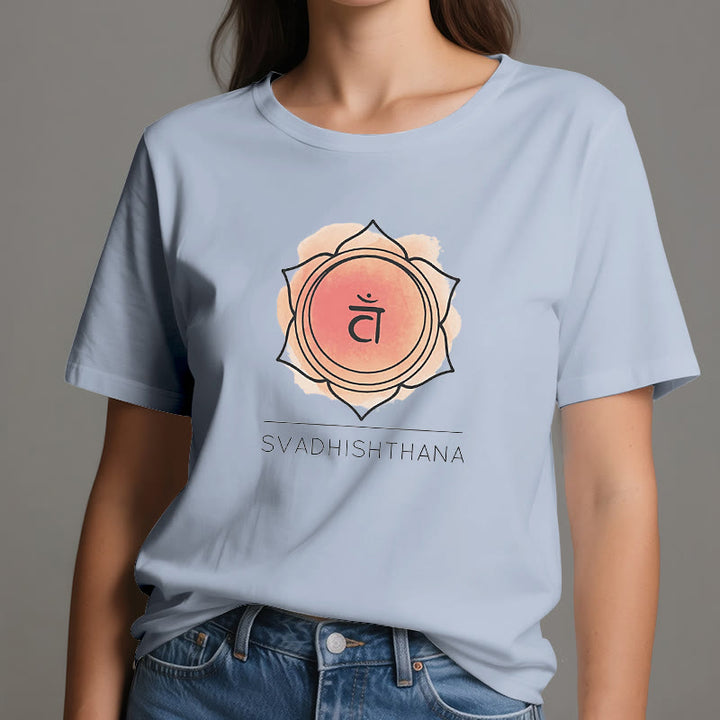 T-shirt de yoga orange Olivenorma pour le chakra sacré
