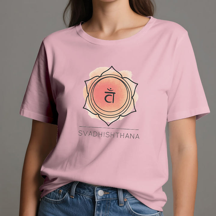 T-shirt de yoga orange Olivenorma pour le chakra sacré