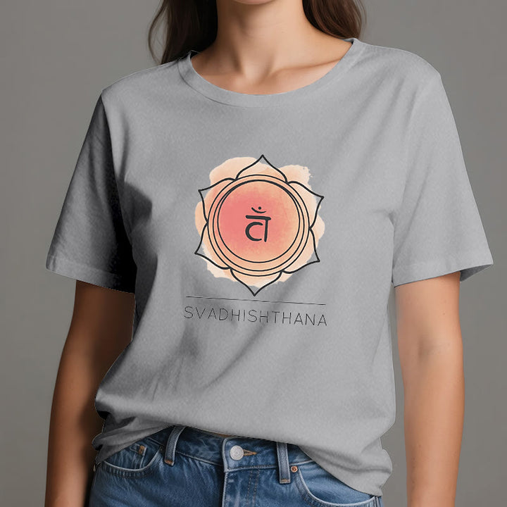 T-shirt de yoga orange Olivenorma pour le chakra sacré