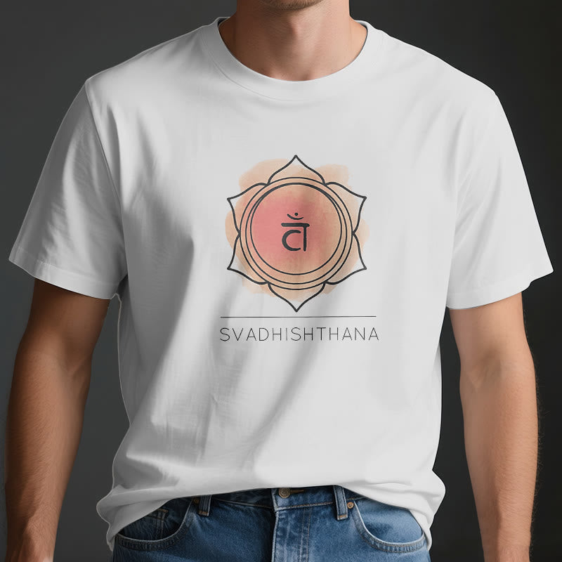 T-shirt de yoga orange Olivenorma pour le chakra sacré