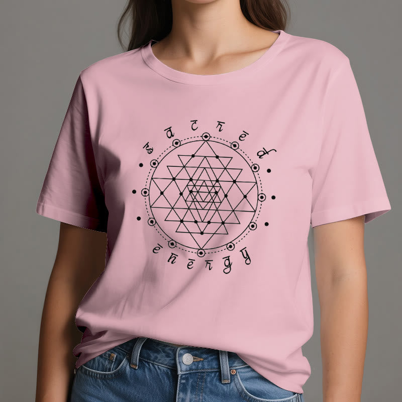 T-shirt spirituel Sri Yantra Olivenorma