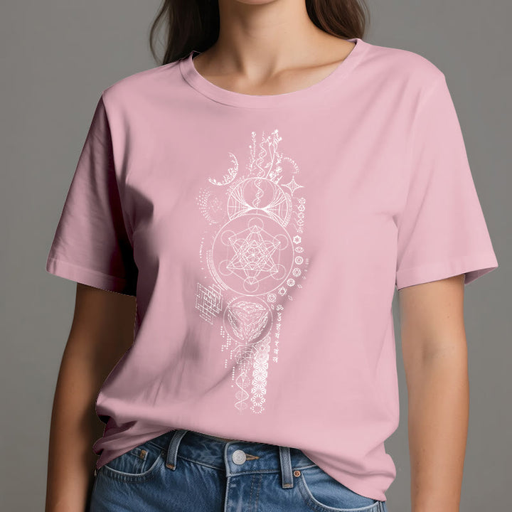 T-shirt Olivenorma Fleur de Vie Géométrie Sacrée