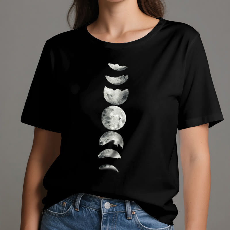 T-shirt de méditation Olivenorma sur les phases de la lune