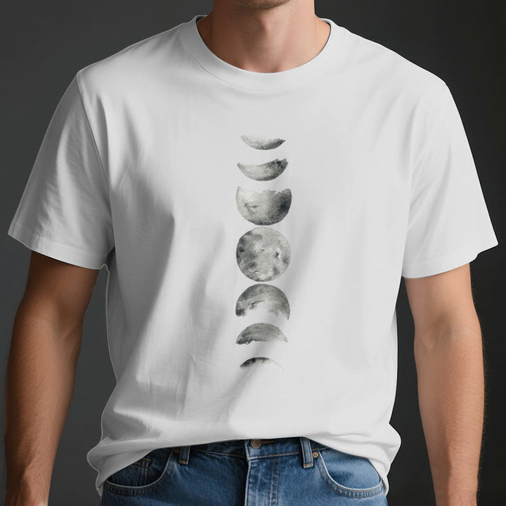 T-shirt de méditation Olivenorma sur les phases de la lune