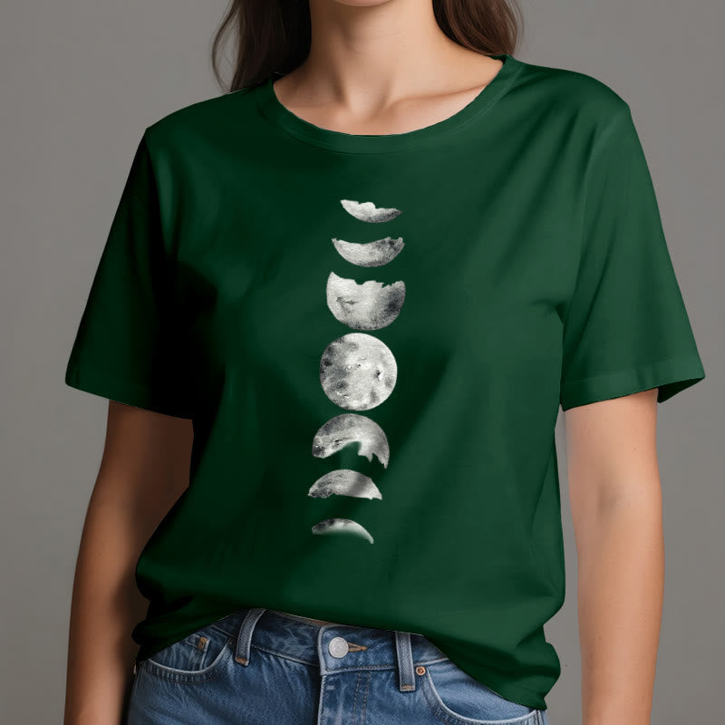 T-shirt de méditation Olivenorma sur les phases de la lune