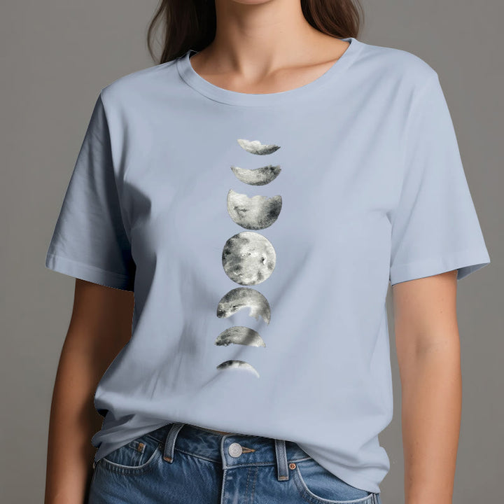 T-shirt de méditation Olivenorma sur les phases de la lune