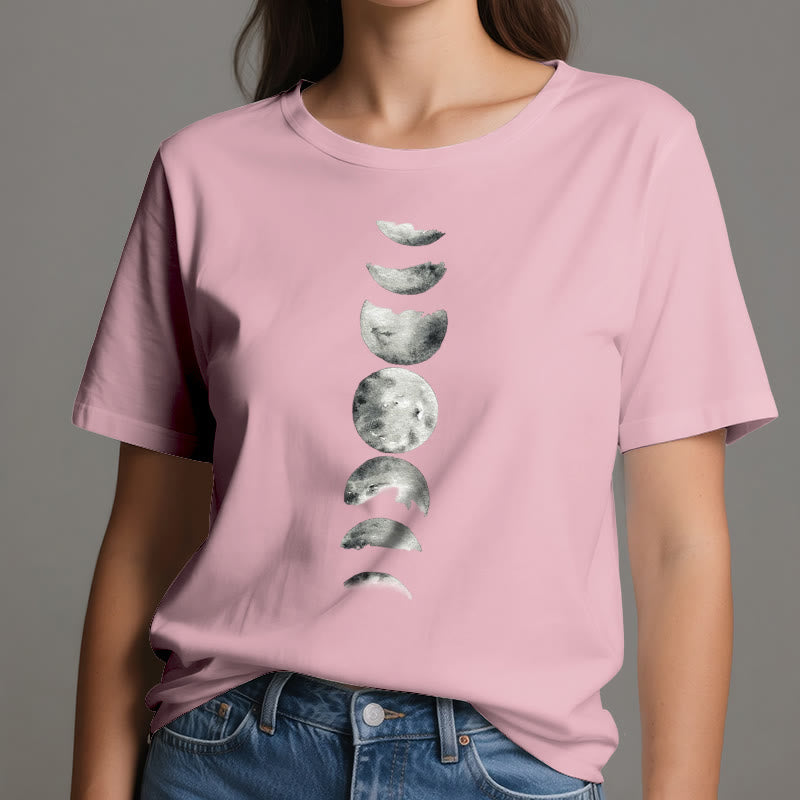 T-shirt de méditation Olivenorma sur les phases de la lune