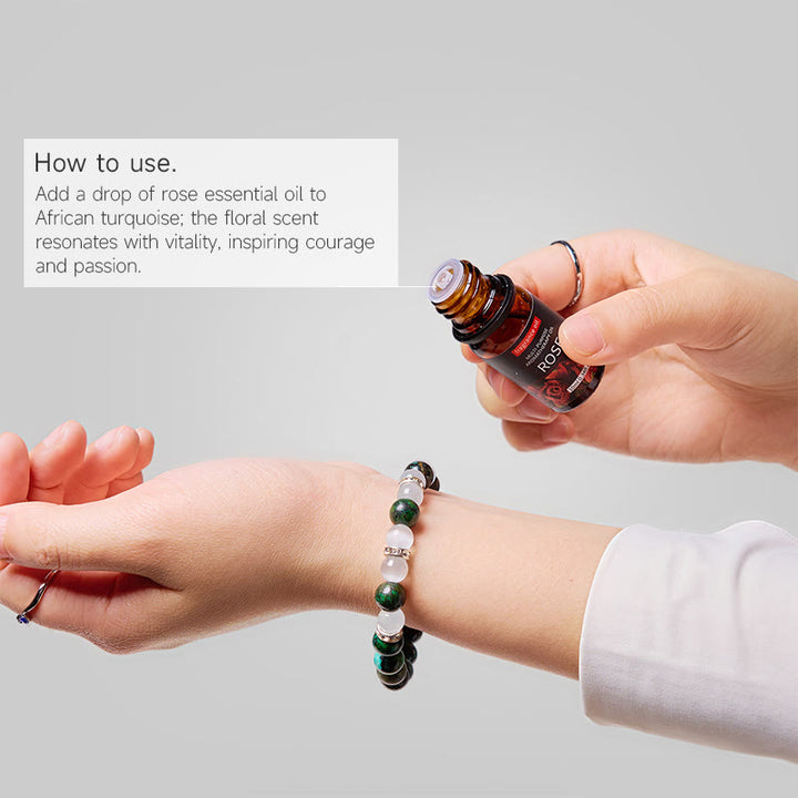 Bracelet Olivenorma « Serenite Flow » en turquoise africaine, apaisant et purifiant - image 2