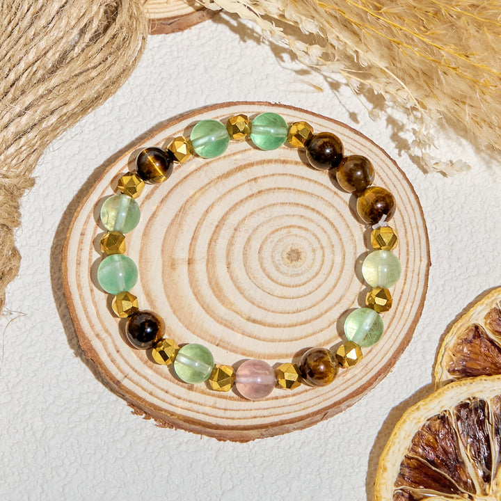 Bracelet d'huiles essentielles d'équilibre émotionnel en fluorite Olivenorma « Forest Breeze » - image 7