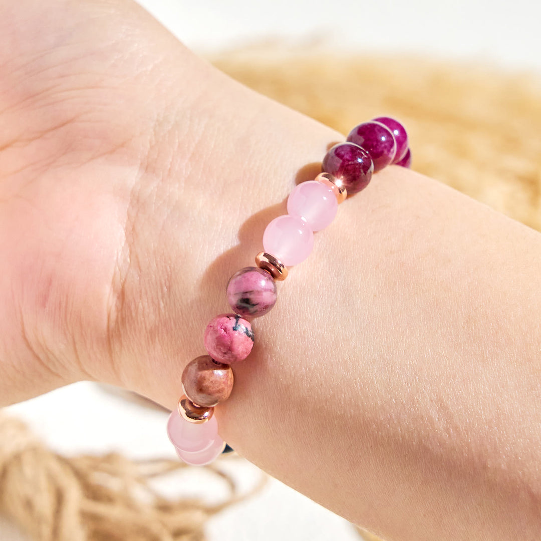 Bracelet Olivenorma « Woodland Bloom » en quartz rose et huiles essentielles de tranquillité - image 6