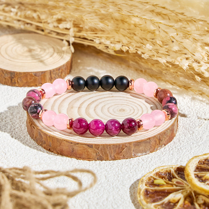 Bracelet Olivenorma « Woodland Bloom » en quartz rose et huiles essentielles de tranquillité - Bracelet uniquement - image 5