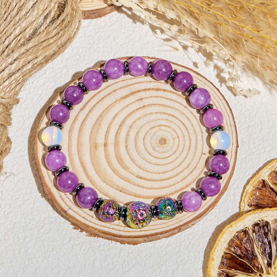 Bracelet Olivenorma « Purple Nova » à l'améthyste, purificateur d'énergie et d'huiles essentielles - image 7