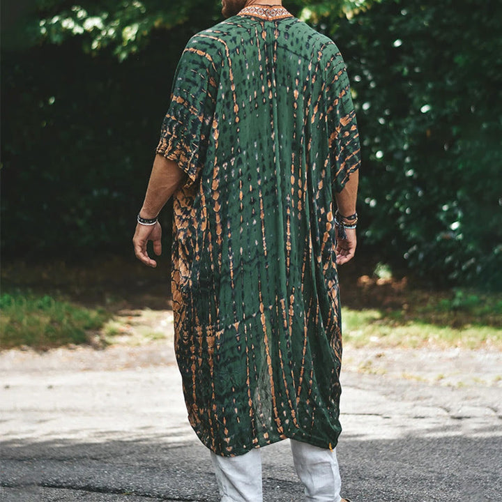 Cardigan de plage ample ouvert sur le devant pour homme Olivenorma - image 3