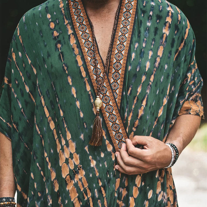 Cardigan de plage ample ouvert sur le devant pour homme Olivenorma - image 4