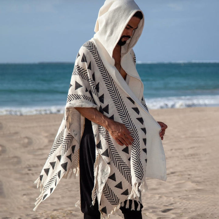 Cardigan décontracté à capuche ouvert sur le devant pour homme Olivenorma - image 5