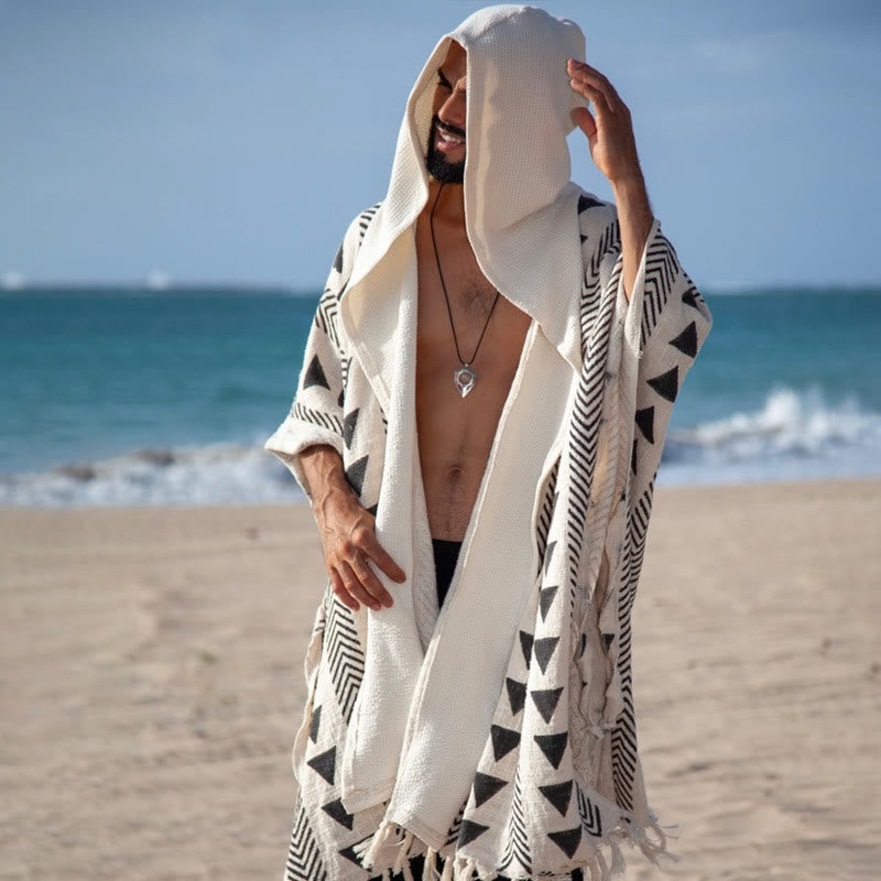 Cardigan décontracté à capuche ouvert sur le devant pour homme Olivenorma - image 4