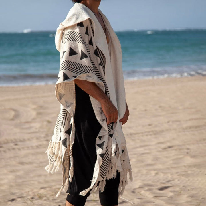 Cardigan décontracté à capuche ouvert sur le devant pour homme Olivenorma - image 3