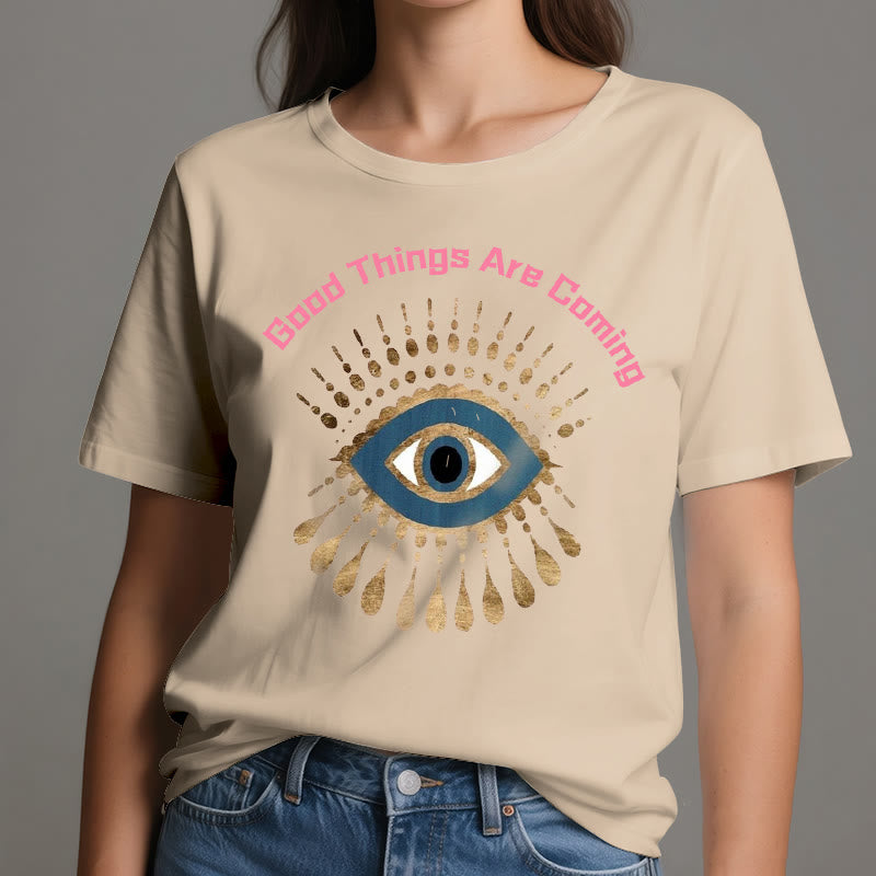 T-shirt Olivenorma « LES BONNES CHOSES ARRIVENT » EVIL EYE - image 13