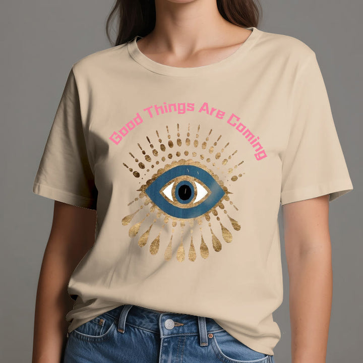 T-shirt Olivenorma « LES BONNES CHOSES ARRIVENT » EVIL EYE - image 13