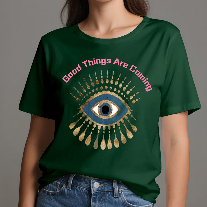 T-shirt Olivenorma « LES BONNES CHOSES ARRIVENT » EVIL EYE - image 21