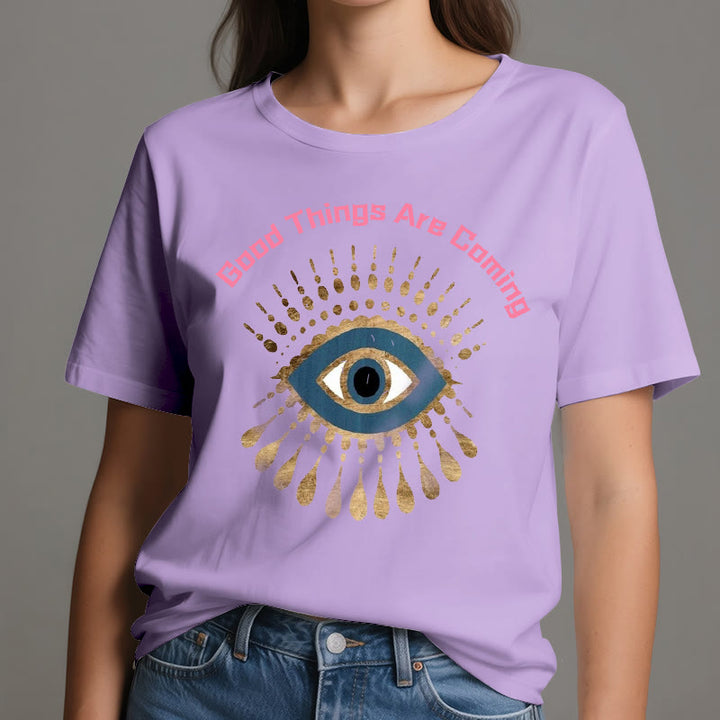 T-shirt Olivenorma « LES BONNES CHOSES ARRIVENT » EVIL EYE - image 17