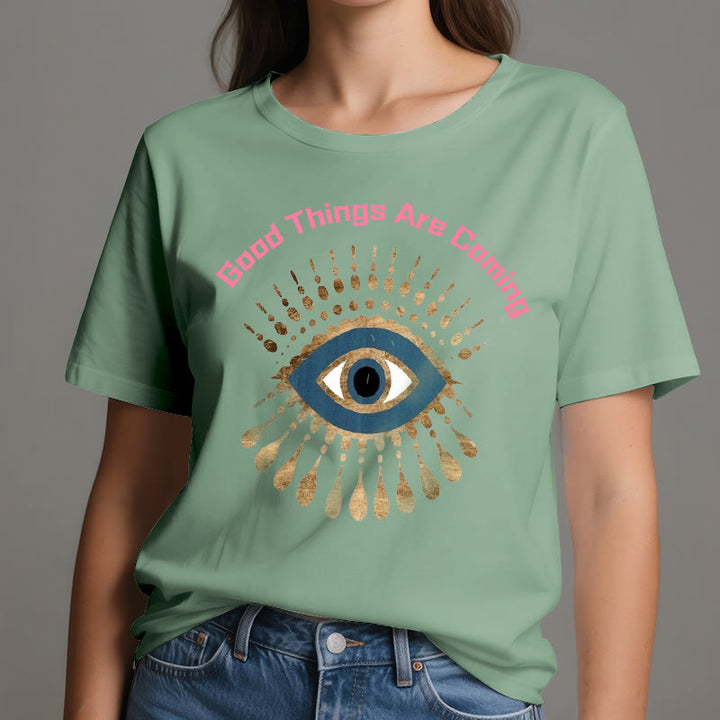 T-shirt Olivenorma « LES BONNES CHOSES ARRIVENT » EVIL EYE - image 19