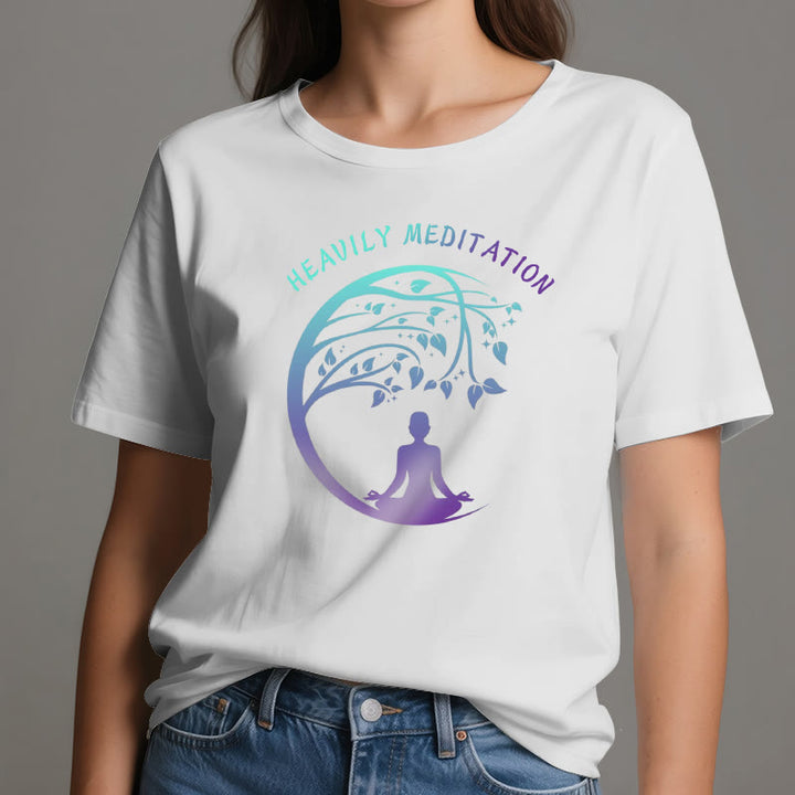 T-shirt de yoga Olivenorma « MÉDITATION FORTE » Arbre de Vie  - image 2