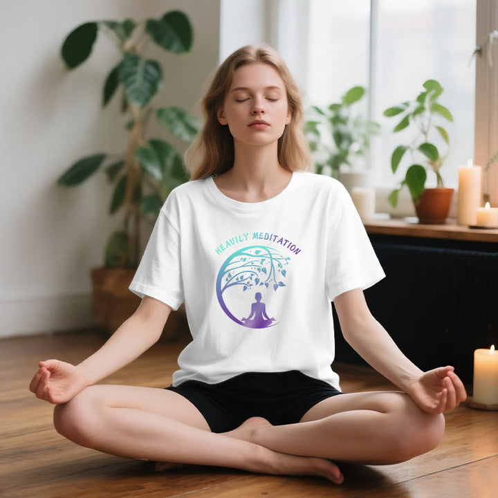 T-shirt de yoga Olivenorma « MÉDITATION FORTE » Arbre de Vie  - image 3