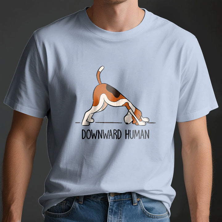 T-shirt de yoga humain descendant Olivenorma