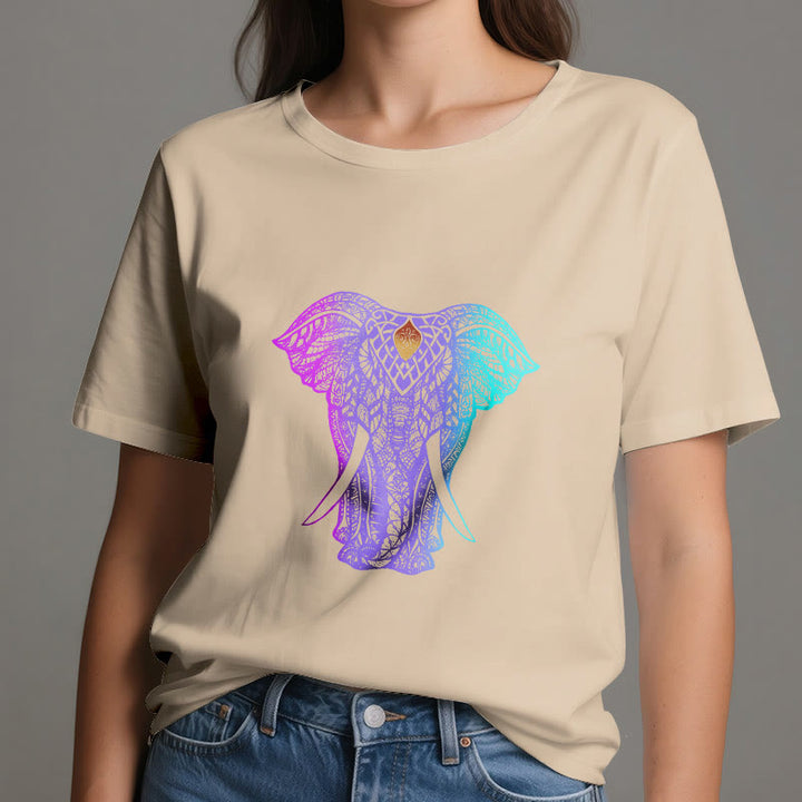 T-shirt de yoga Olivenorma Mandala Elephant