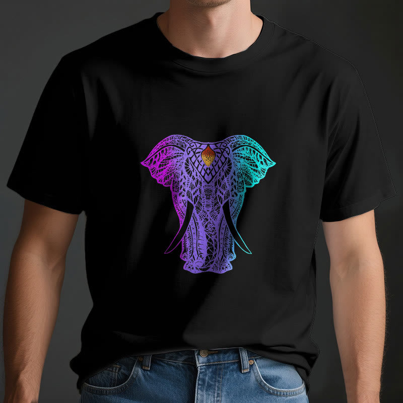 T-shirt de yoga Olivenorma Mandala Elephant