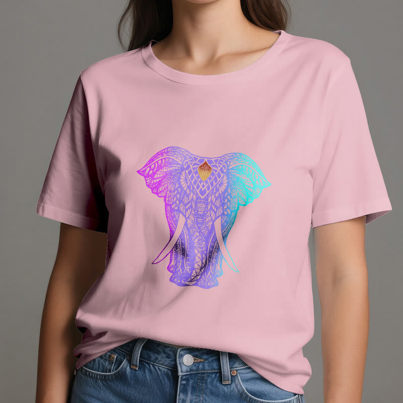 T-shirt de yoga Olivenorma Mandala Elephant