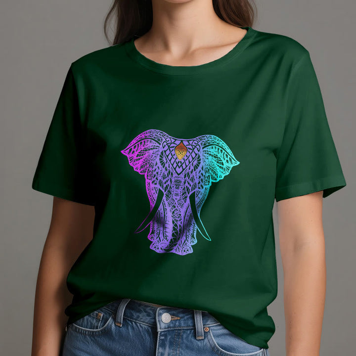 T-shirt de yoga Olivenorma Mandala Elephant