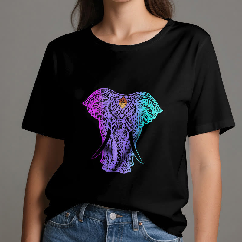 T-shirt de yoga Olivenorma Mandala Elephant