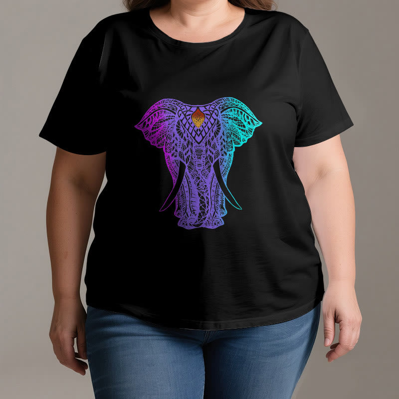 T-shirt de yoga Olivenorma Mandala Elephant
