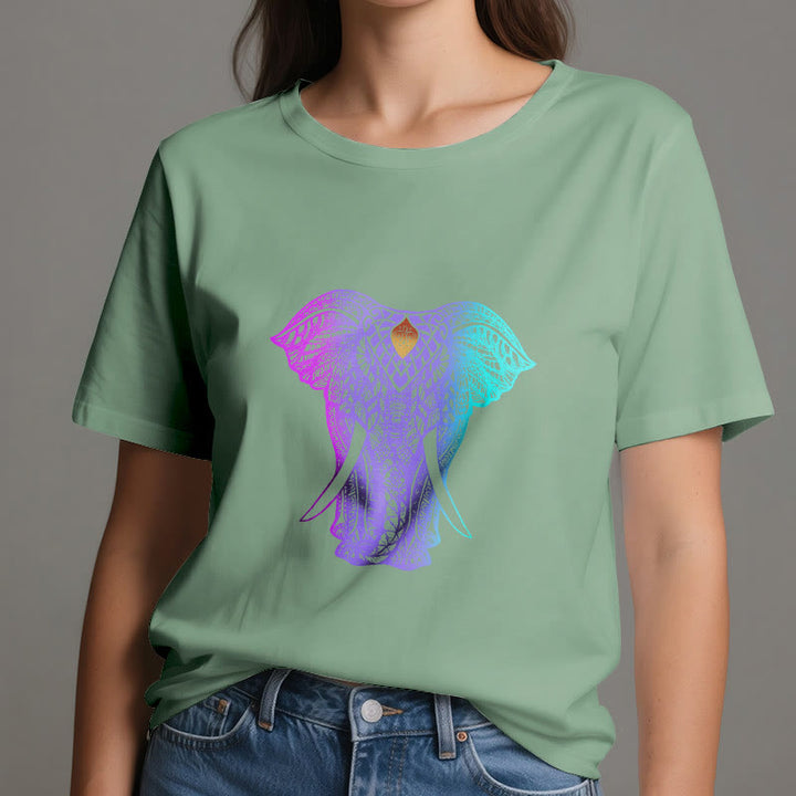 T-shirt de yoga Olivenorma Mandala Elephant