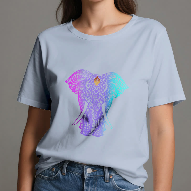 T-shirt de yoga Olivenorma Mandala Elephant
