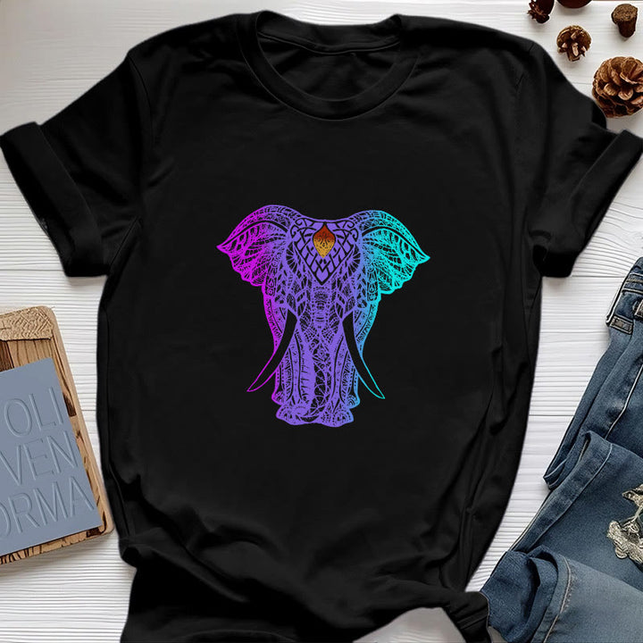 T-shirt de yoga Olivenorma Mandala Elephant