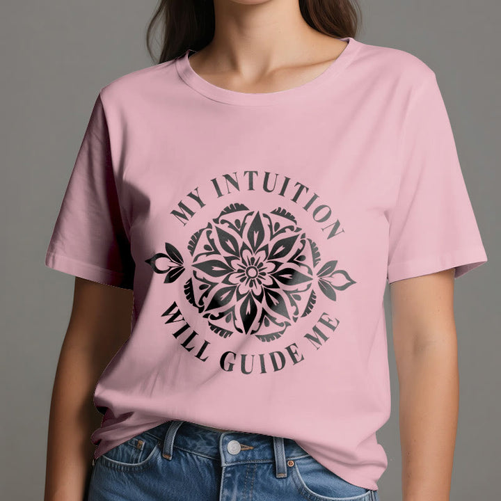 T-shirt fleuri Olivenorma « Mon intuition me guidera » - image 15