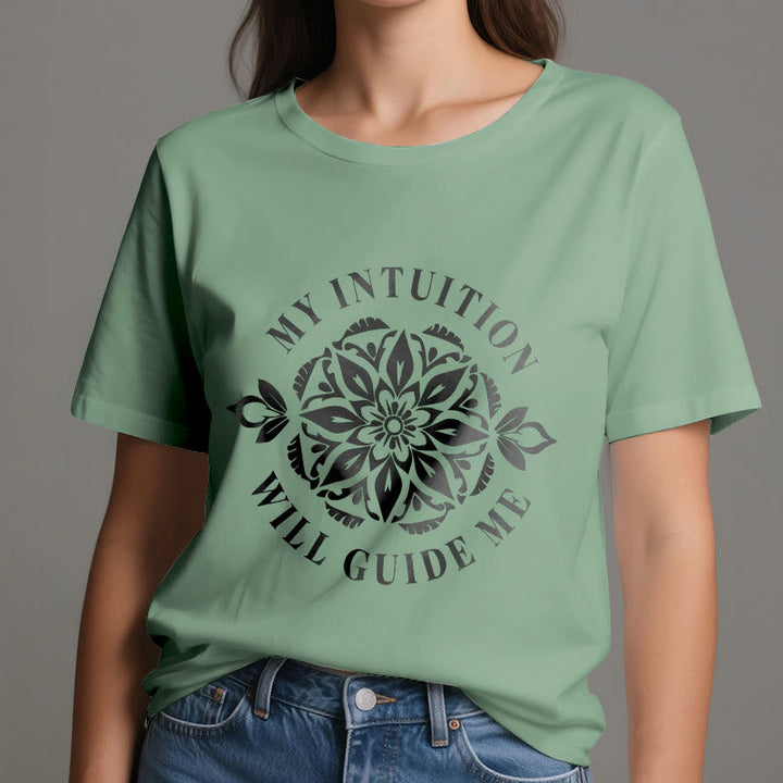 T-shirt fleuri Olivenorma « Mon intuition me guidera » - image 19