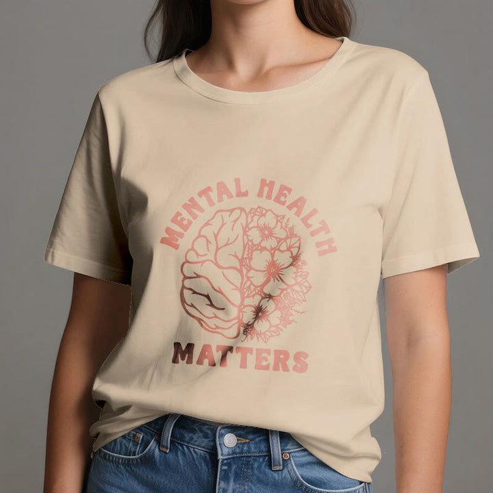 T-shirt en coton inspirant Olivenorma « LA SANTÉ MENTALE COMPTE » - image 13