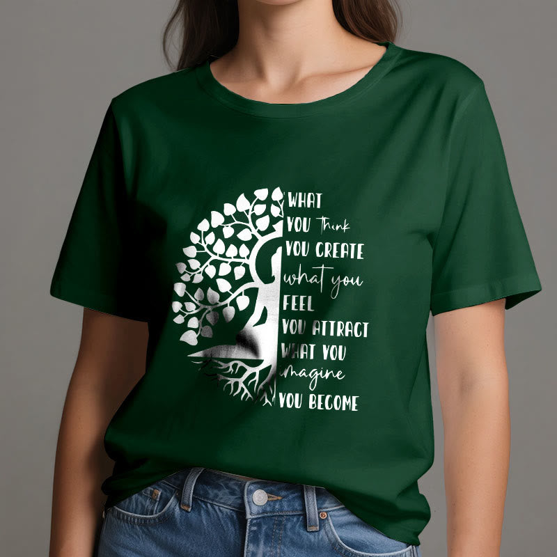 T-shirt en coton Olivenorma Arbre de vie Yoga Méditation - image 21