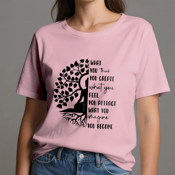 T-shirt en coton Olivenorma Arbre de vie Yoga Méditation - image 17